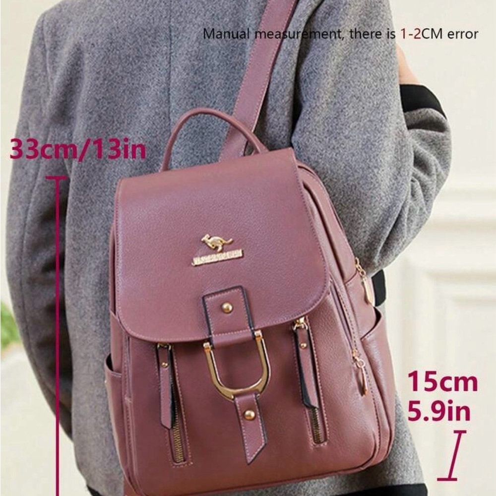 Beautiful nwt purple backpack/purse - Picture 5 of 6